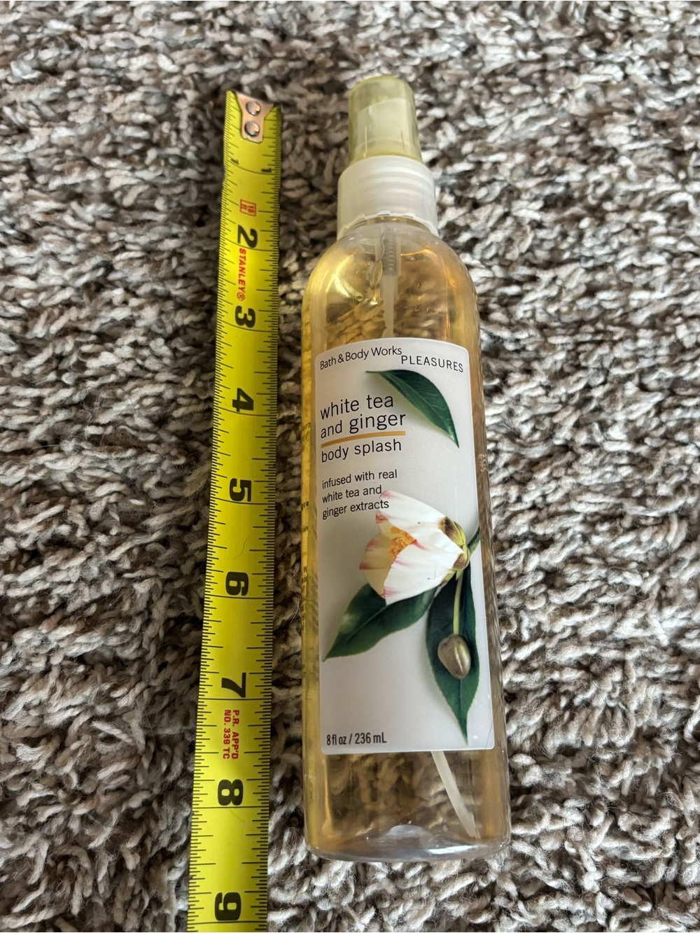 Bath & Body Works Pleasures White Tea & Ginger Splash White vintage discountnued